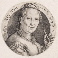 KG 02434
<br/>
Vrouw met fluit
<br/>
<em>Goltzius, Hendrick (1558-1617)</em>